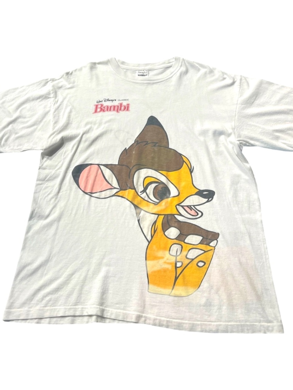 Vintage Spring Ford Disney Bambi Wrap Around Graphic Print Cartoon T Shirt XL